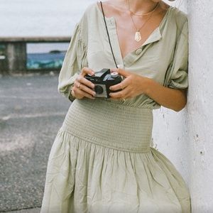 Sabo Skirt Isle Dress in Moss Green Size Small